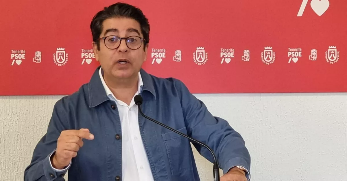Pedro Martín, líder del PSOE en Tenerife./ CEDIDA