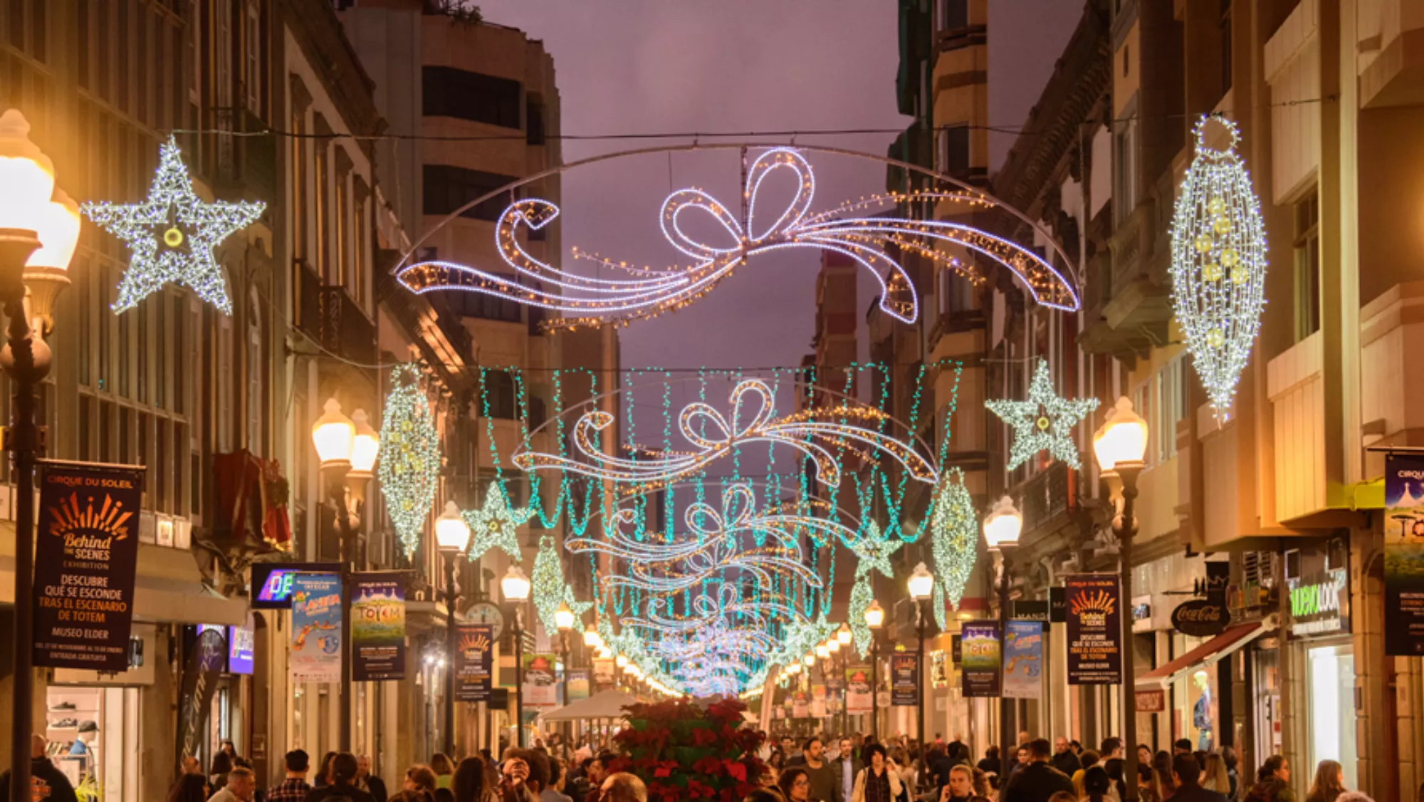 Imagen del encendido de las luces de navidad en Las Palmas de Gran Canaria en 2022 AYUNTAMIENTO DE LAS PALMAS DE GRAN CANARIA