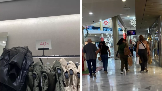 Gente comprando en el Centro Comercial Las Arenas y descuentos / ATLÁNTICO HOY