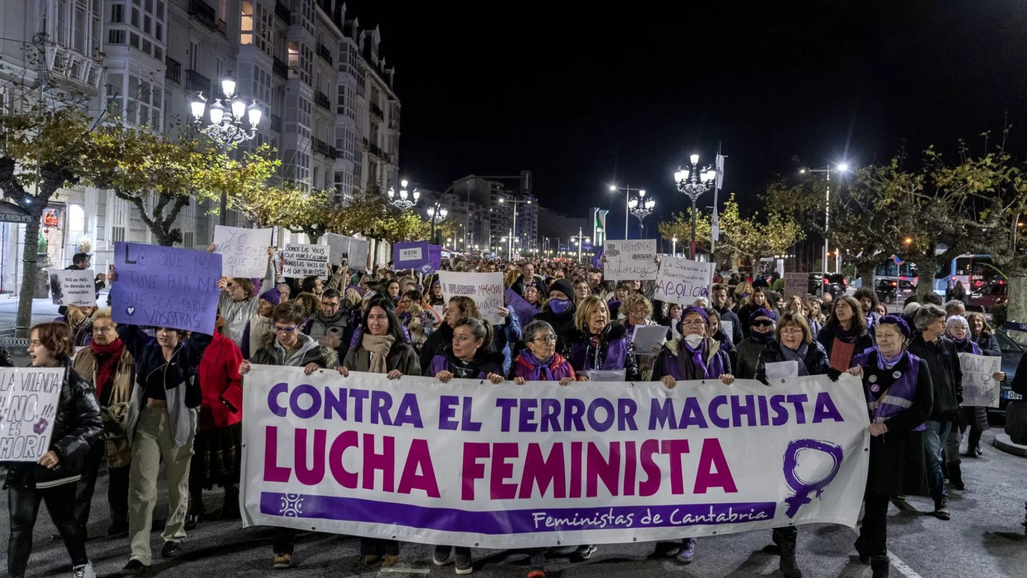 Imagen de una manifestación por el 25N / EFE