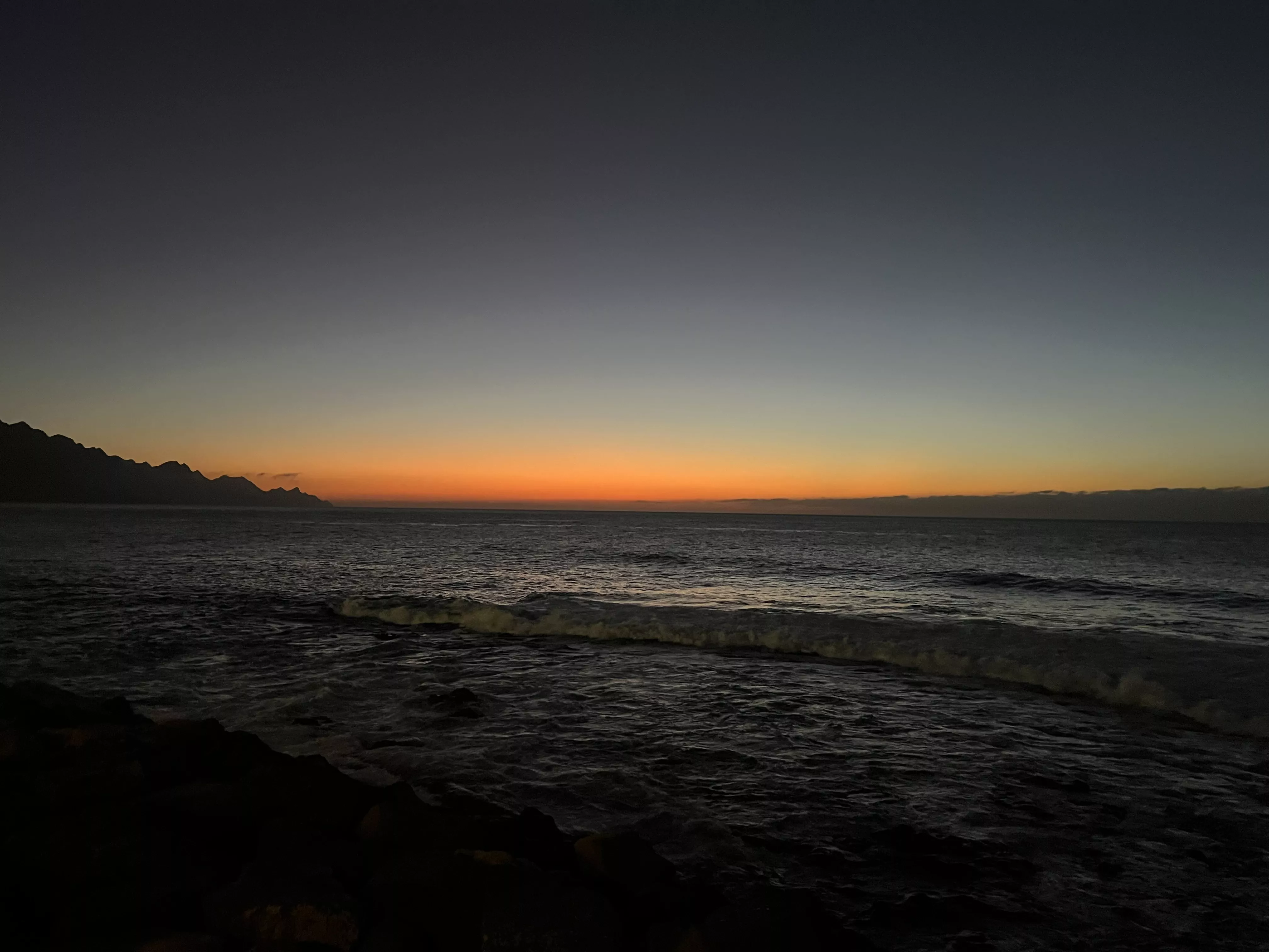 Atardecer desde el Puerto de Las Nieves de Agaete del pasado 18 de noviembre / ATLÁNTICO HOY