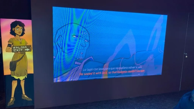 Película animada sobre la leyenda de la erupción. / ATLÁNTICO HOY - ALBA MARICHAL