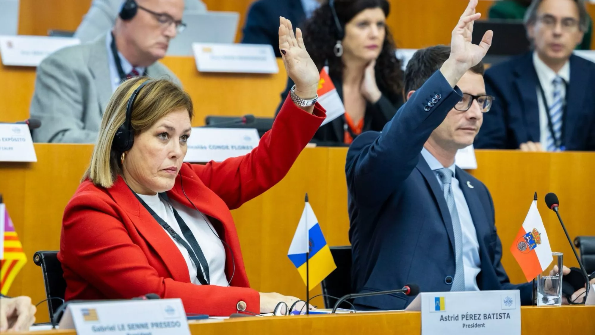 Astrid Pérez en Bruselas / GOBIERNO DE CANARIAS