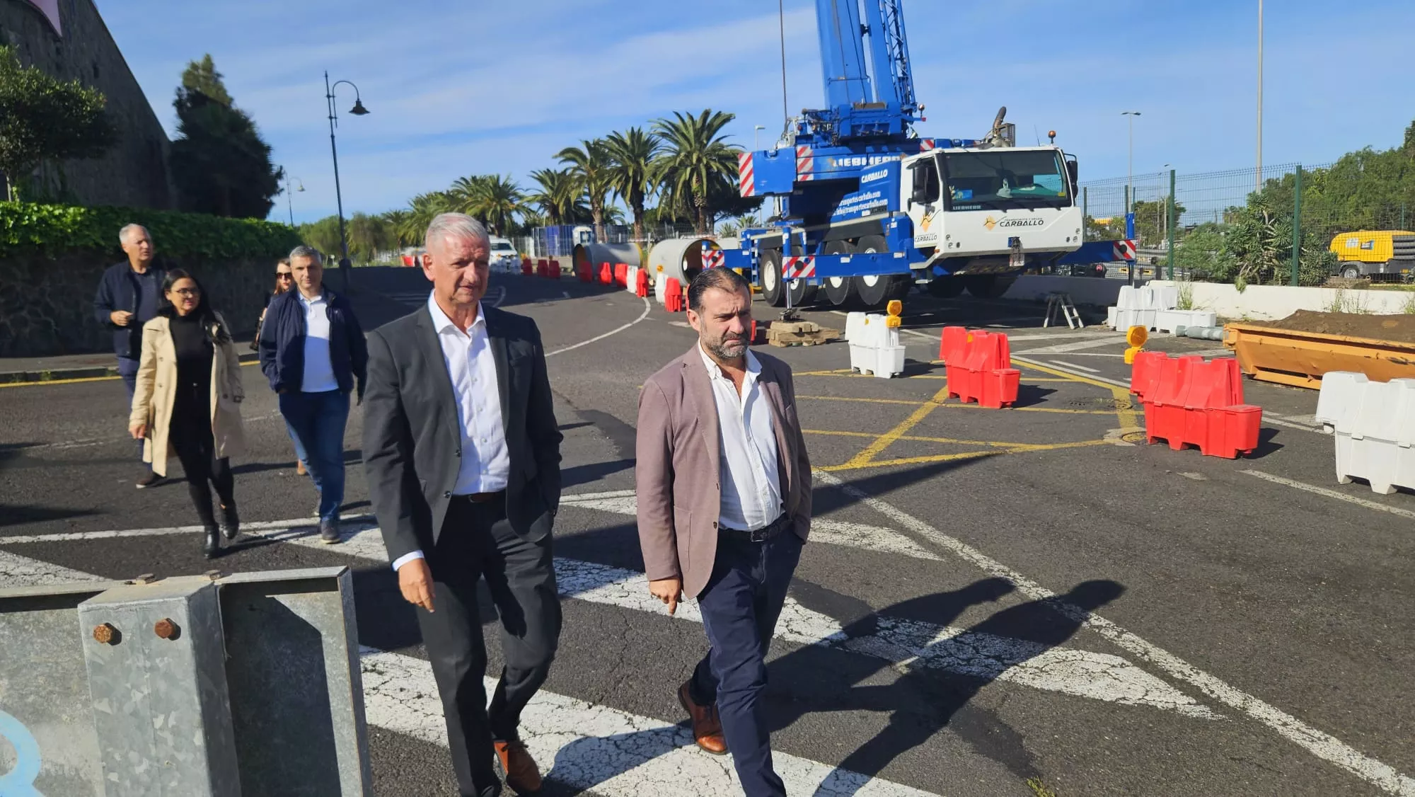 Visita del consejero Manuel Fernández al polígono industrial San Jerónimo./ CABILDO DE TENERIFE