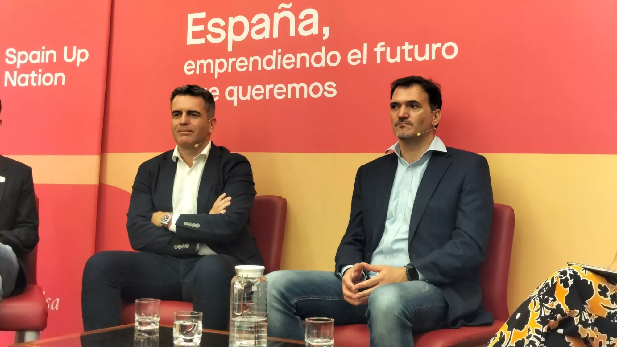 Luis Enrique Linares, CEO de EAVE (izquierda), y Alejandro Martín, CEO de thinkIN (derecha), en la presentación en Tenerife de 'Spain Up Nation'./ AH