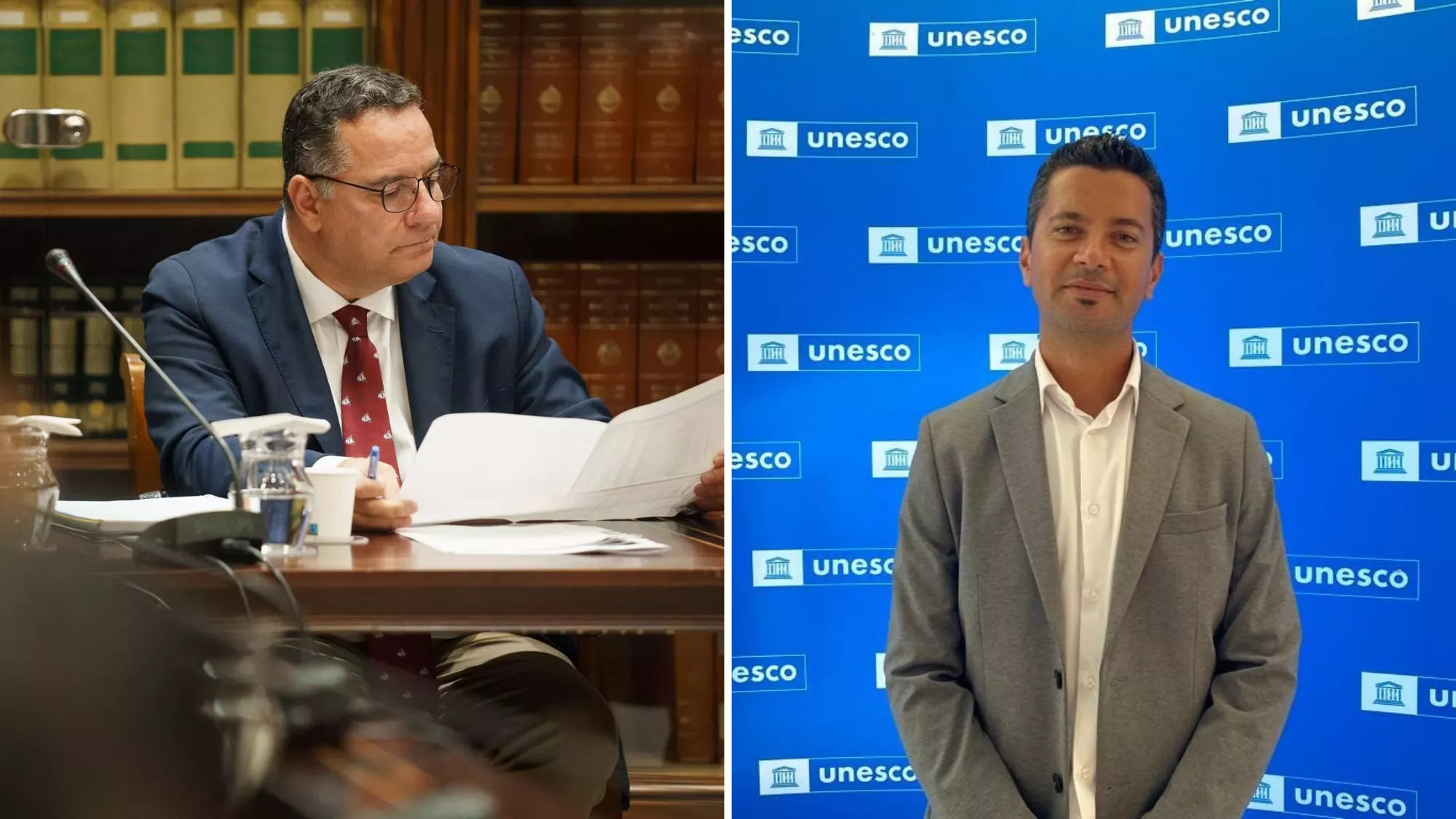 Poli Suárez, consejero de Educación e Iván González Carro / MONTAJE AH