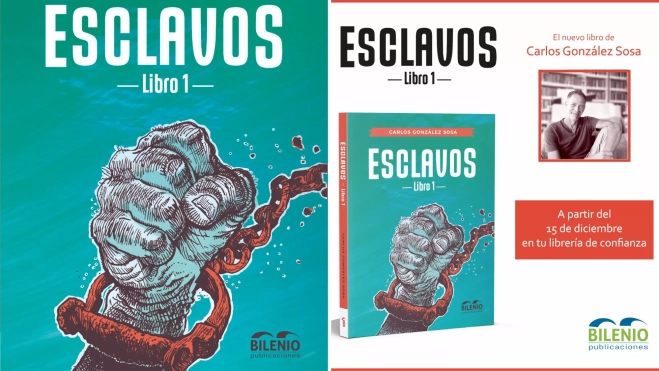 La novela 'Esclavos' estará disponible en librerías a partir del 15 de diciembre / CEDIDA