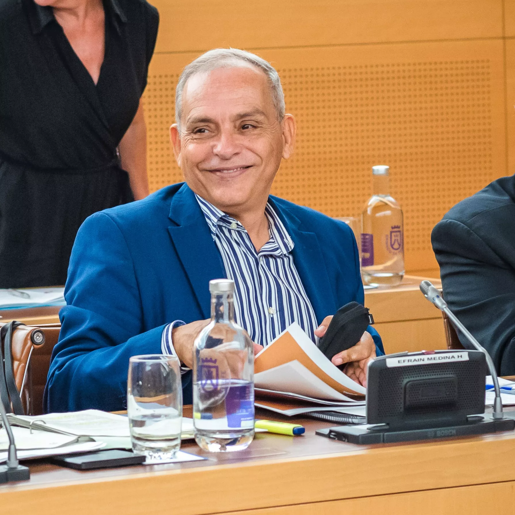 El consejero de Empleo y Educación, Efraín Medina, artesanía/ CABILDO DE TENERIFE