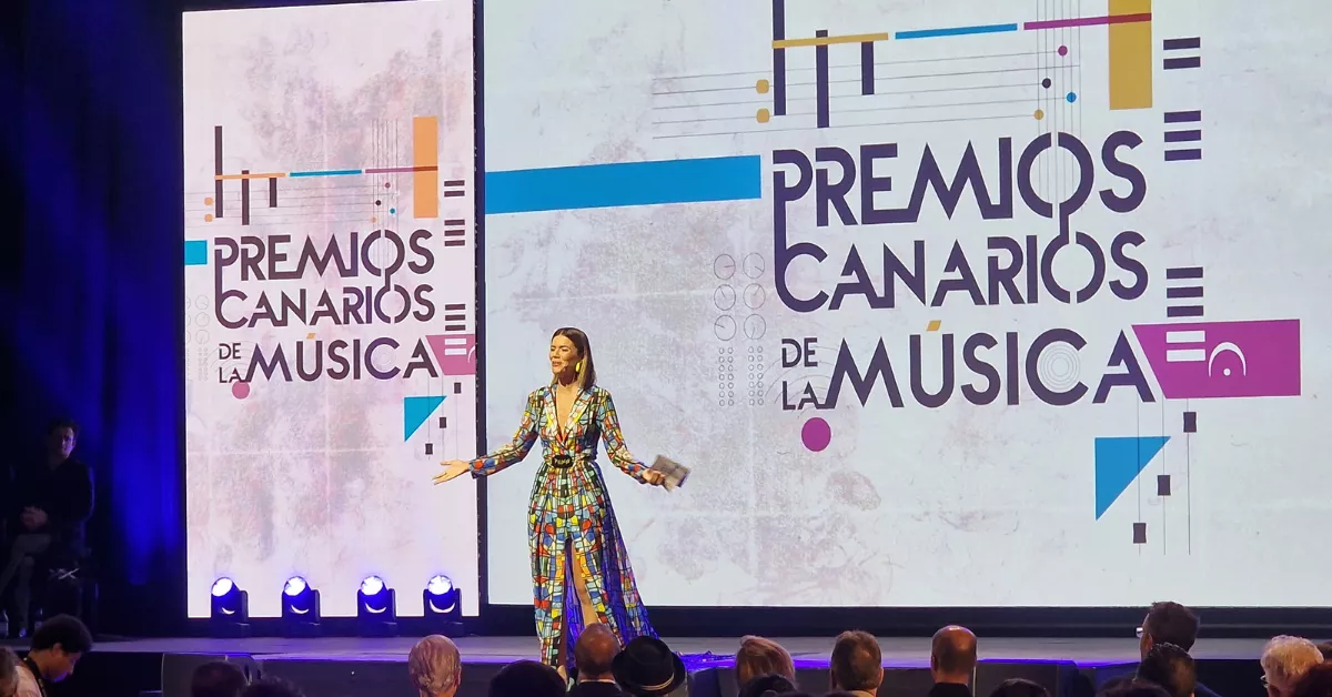 La presentadora de los Premios Canarios de la Música, Jéssica Déniz / CEDIDA