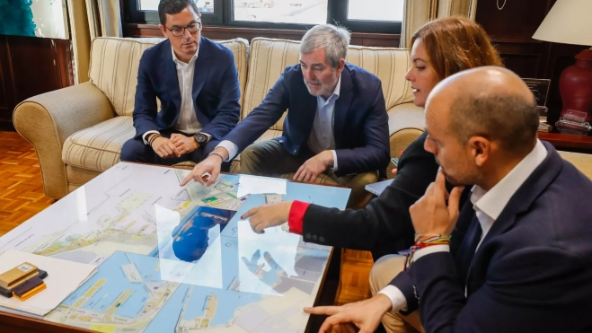 Reunión del Gobierno de Canarias con la Autoridad Portuaria / EFE - ELVIRA URQUIJO