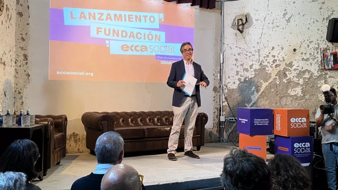 José María Segura, director de la Fundación Ecca Social durante la presentación / ATLÁNTICO HOY