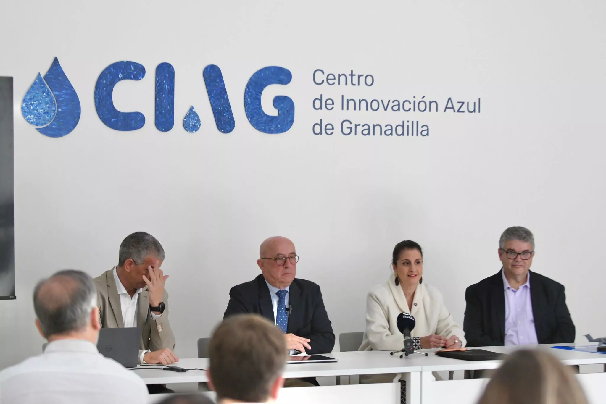 Pedro Suárez, presidente de la Autoridad Portuaria de tenerife, en la inauguración del centro de Innovación Azul Granadilla / CEDIDA