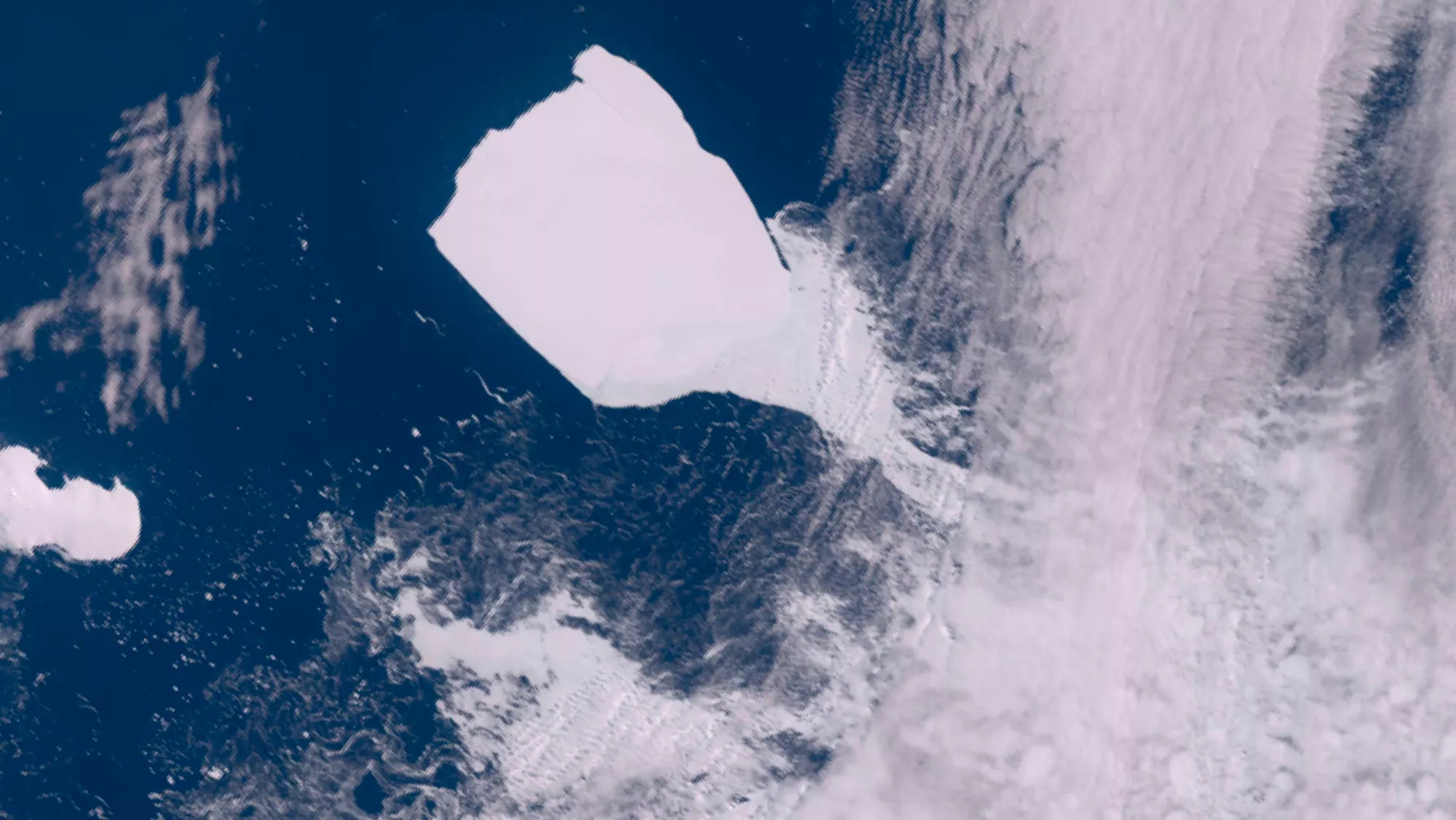 Imagen del iceberg desde el satélite Copernicus / EFE