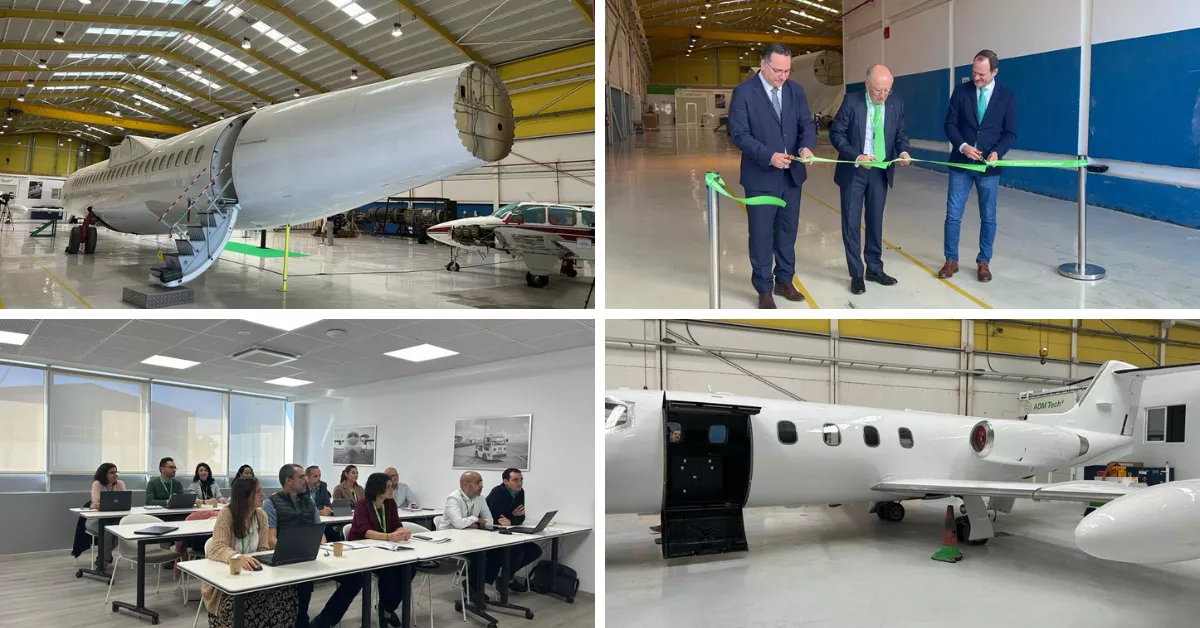 Imágenes de la inauguración del Aeronautical Training Center de Binter / AH 