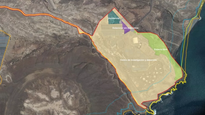 Ordenamiento elegido para la modificación del PIOT en el suelo del ITER. La perrera se encuentra en la zona marcada como asistencial.PROYECTO Ordenamiento elegido para la modificación del PIOT en el suelo del ITER. La perrera se encuentra en la zona marcada como asistencial.PROYECTO