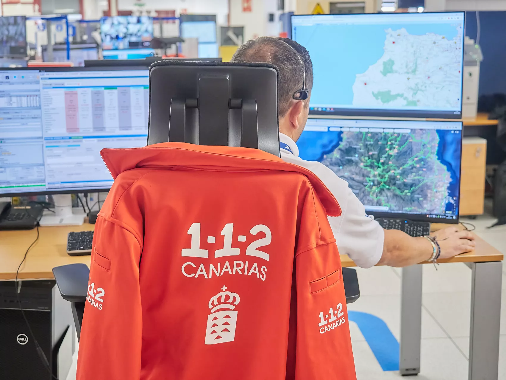 Imagen desde el 112 atendiendo una emergencia en Gran Canaria. / 1-1-2 CANARIAS