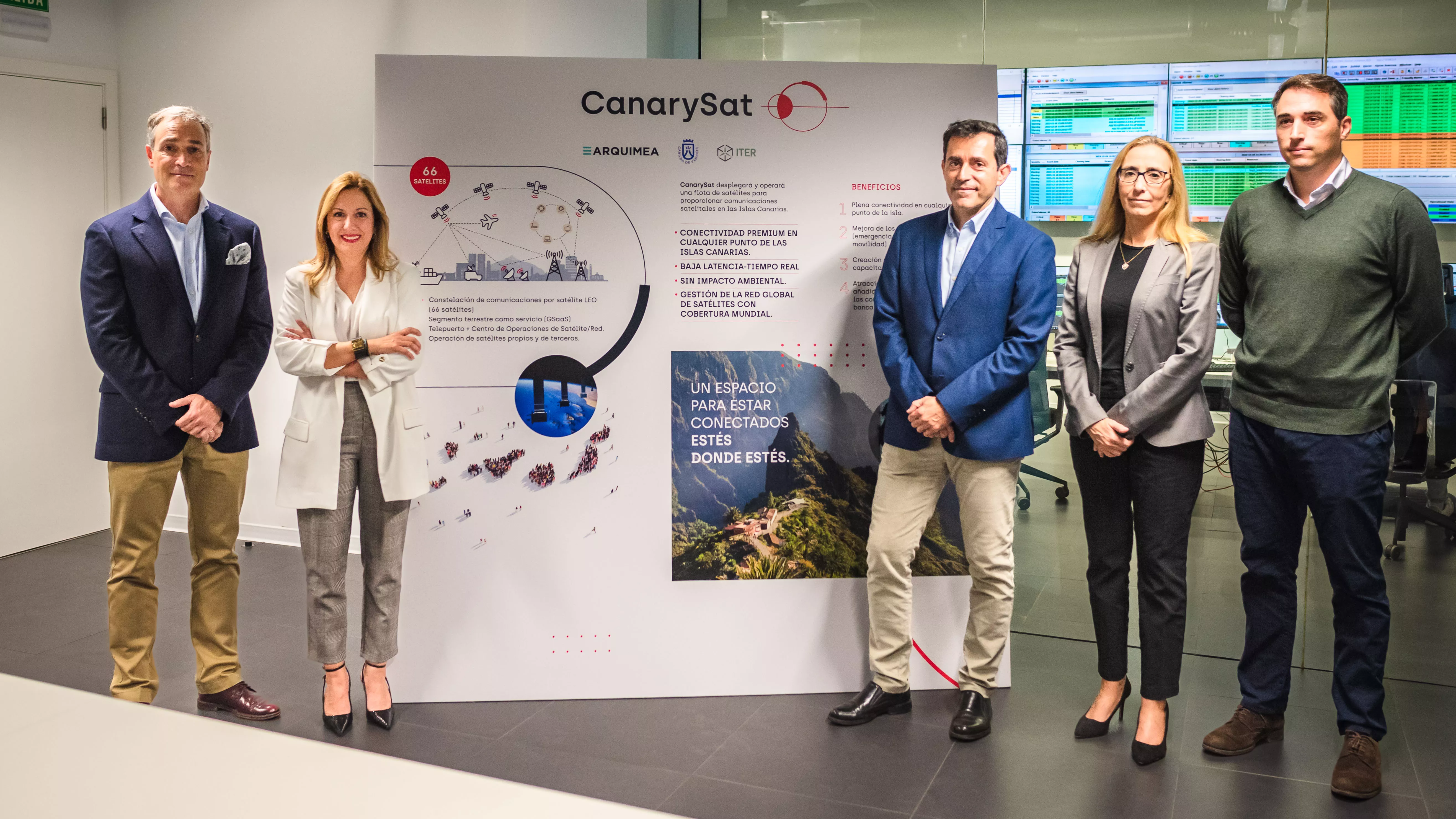Representantes del Cabildo de Tenerife y de la empresa Arquimea en el ITER. / CEDIDA Representantes del Cabildo de Tenerife y de la empresa Arquimea en el ITER. / CEDIDA
