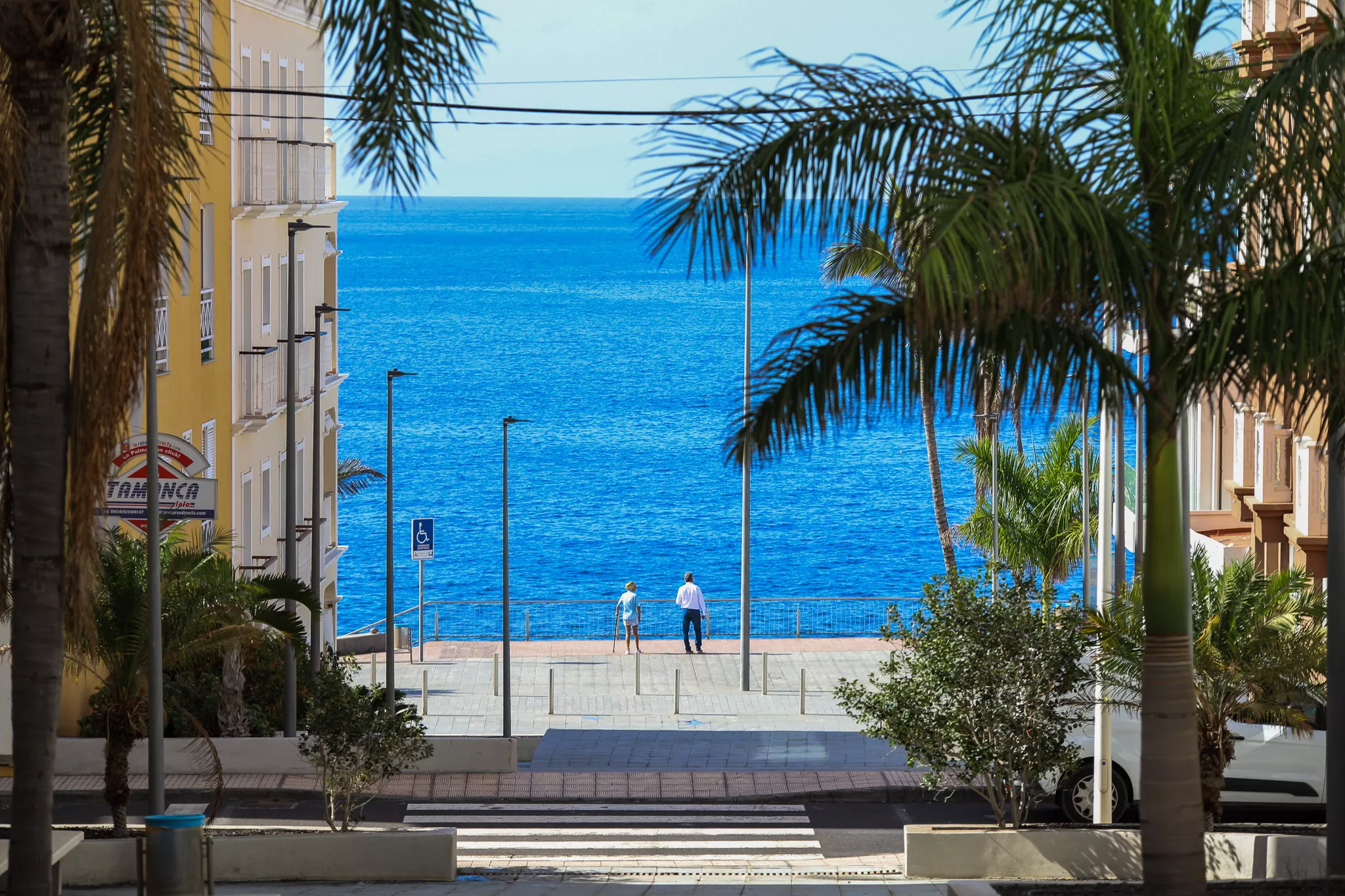 Zona de exclusión de Puerto Naos, en La Palma. / ARCHIVO - EFE