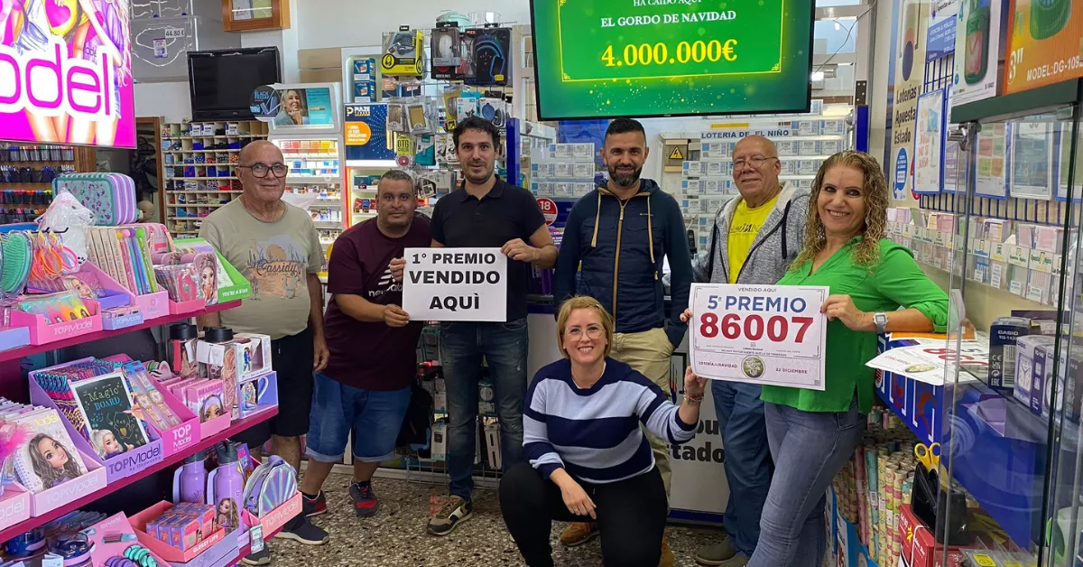 Administración de Sardina donde cayó el Gordo de Navidad 2023 / ATLÁNTICO HOY - ARIADNA MARTÍNEZ