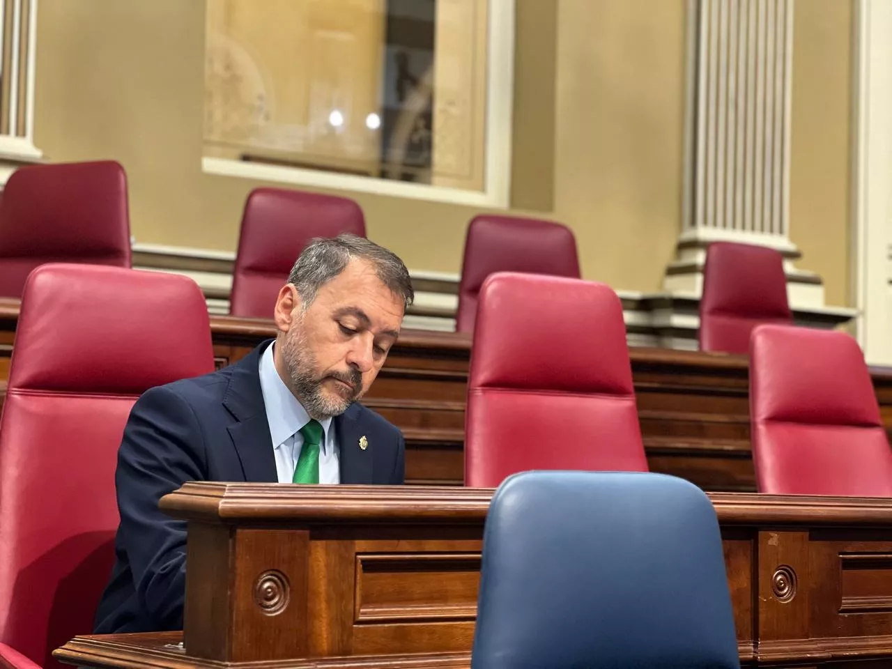 José Manuel Bermúdez en el Parlamento de Canarias / CEDIDA