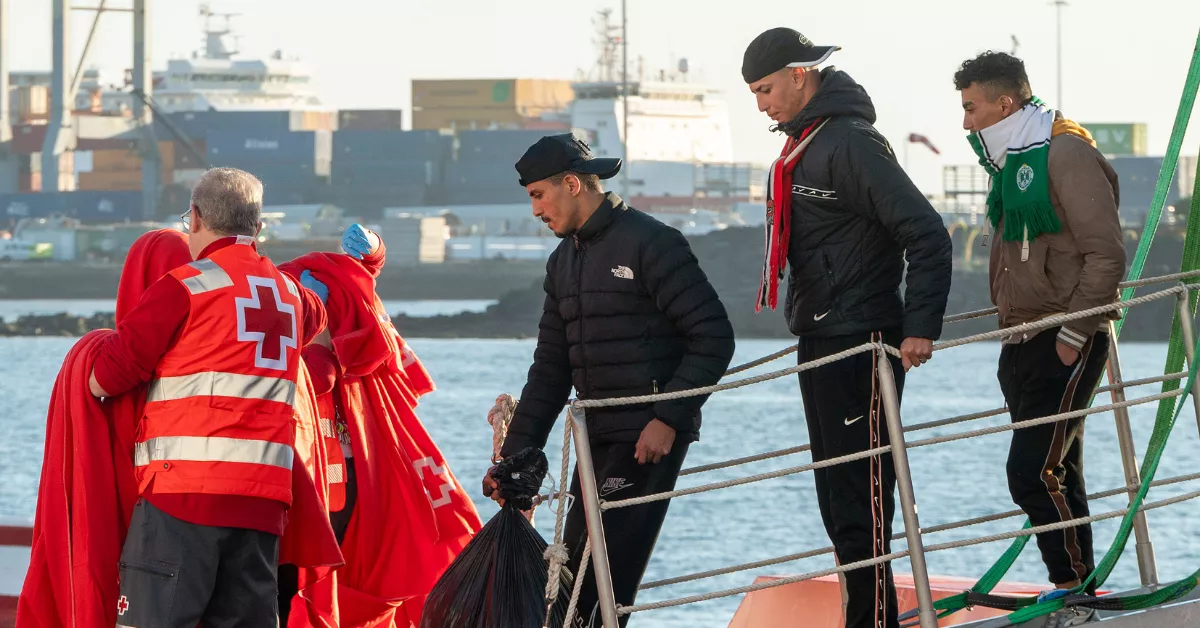 Imagen de la llegada de personas migrantes a Canarias / ADRIEL PERDOMO  - EFE