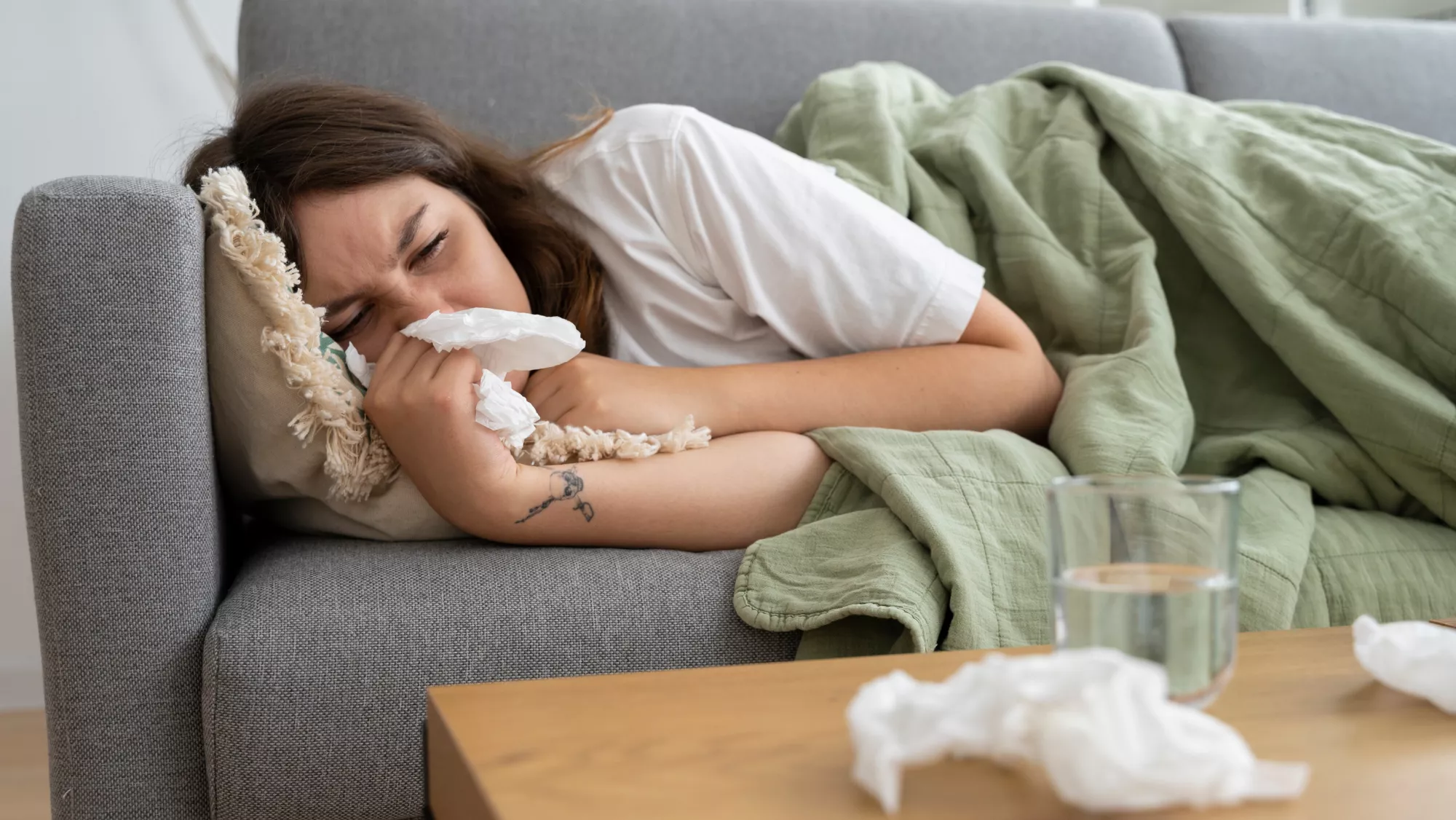 Enferma de COVID. / FREEPIK