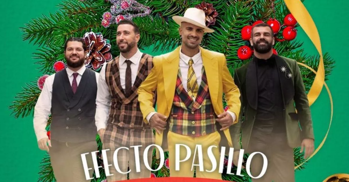 Cartel del concierto de Efecto Pasillo en el Gastro Navidad Market / GASTRO NAVIDAD MARKET