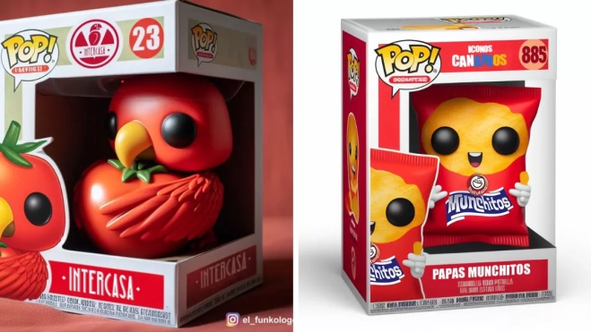 Imagen de dos funkos de Intercasa y Munchitos por Jorge Leal / JORGE LEAL - FUNKOLOGO