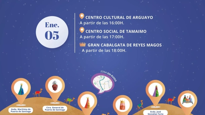 Cartel Cabalgata de Reyes Santiago del Teide