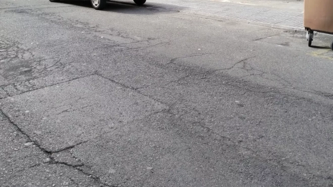 Calles dañadas en el barrio de La Isleta / CEDIDA Calles dañadas en el barrio de La Isleta / CEDIDA