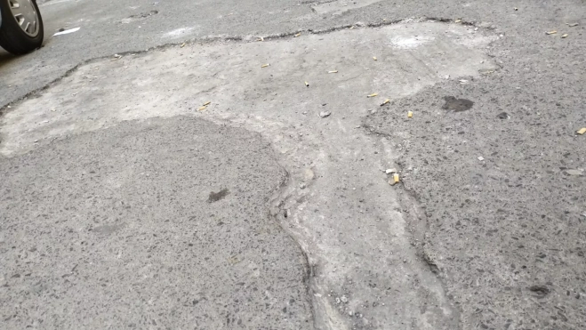 Calles dañadas en el barrio de La Isleta / CEDIDA Calles dañadas en el barrio de La Isleta / CEDIDA