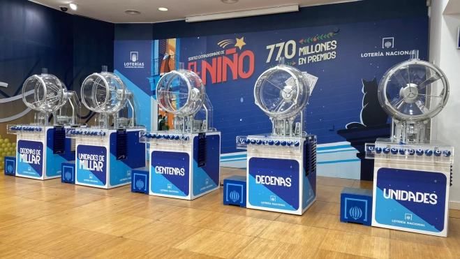 Bombos del sorteo de El Niño / LOTERÍAS DEL ESTADO