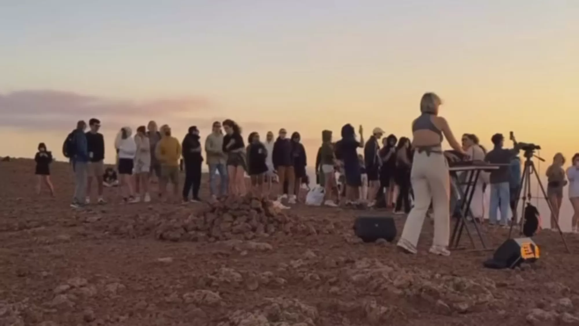 Captura de uno de los vídeos de redes sociales de la 'rave'