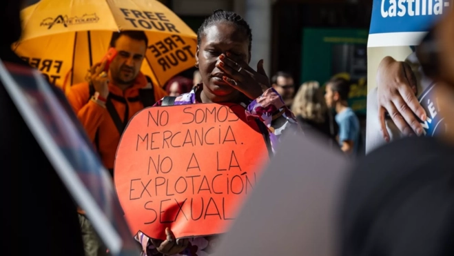 Manifestación en contra de la trata / EFE Manifestación en contra de la trata / EFE