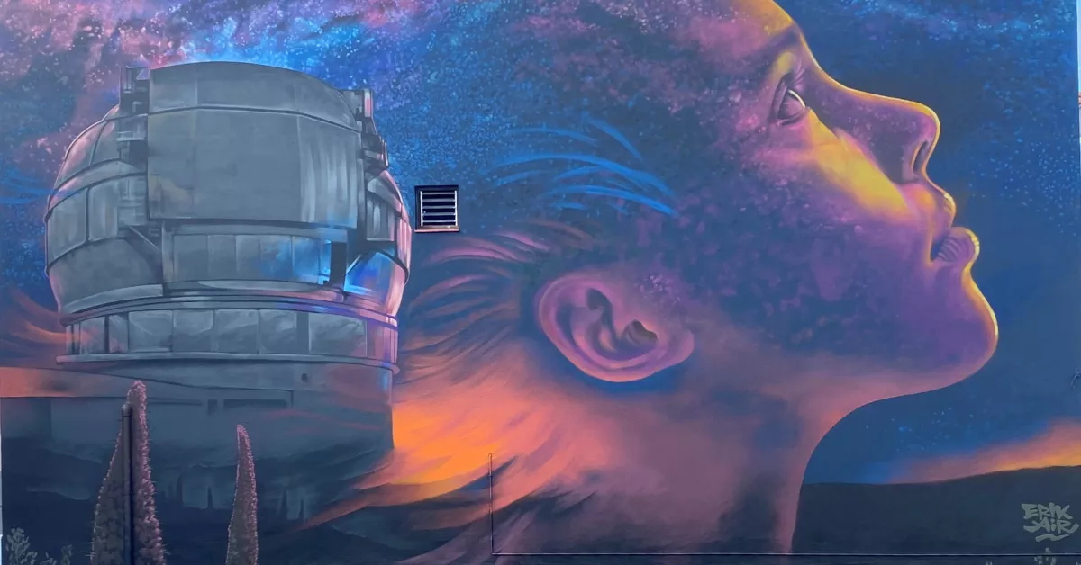 Imagen del mural canario del autor Erik Air que postula para conseguir el premio Street Art Cities / ERIK AIR - SAC