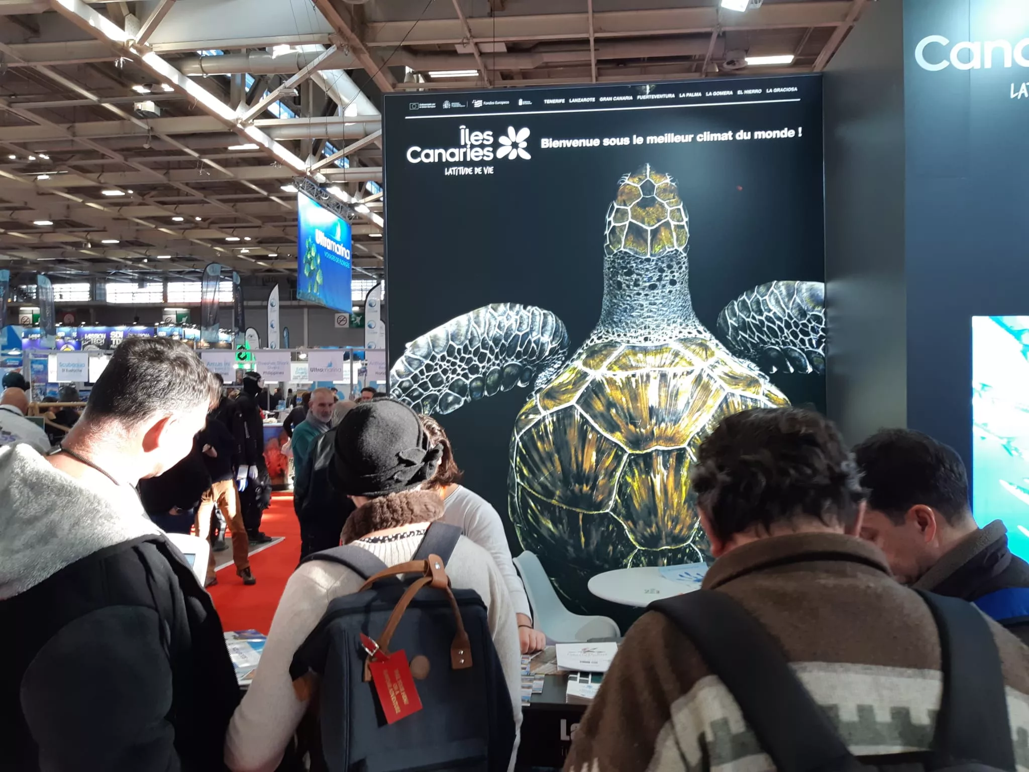 Stand de Canarias en el Salón de la Plangée, en Francia. / CEDIDA