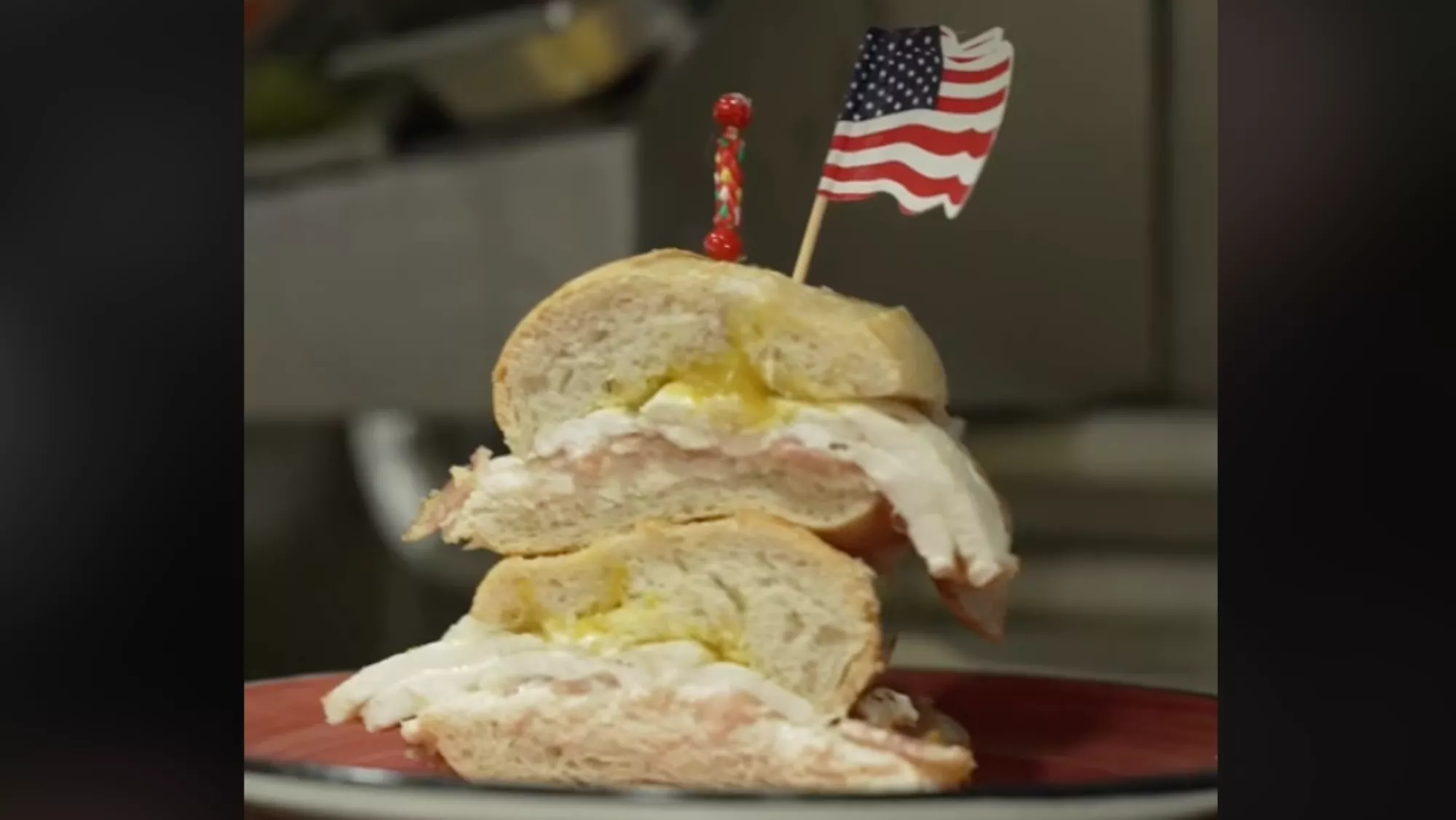 El bocadillo 'Donald Trump'./ TIKTOK