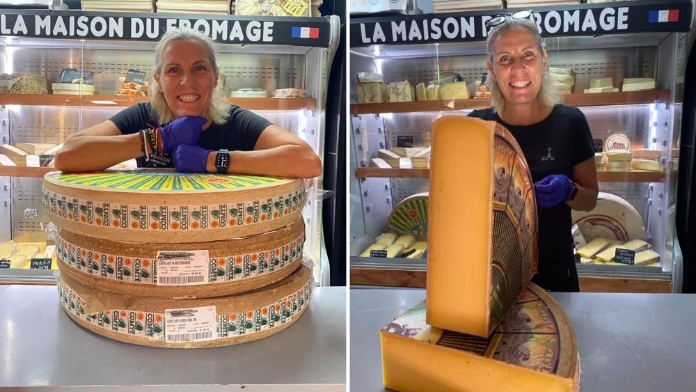La Maison du Fromage, puesto especializado en quesos franceses en el Mercado de África de Santa Cruz de Tenerife./ CEDIDAS