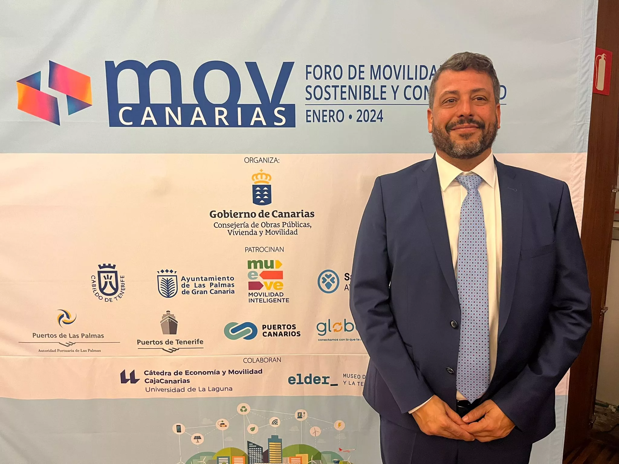 Airam Díaz, vicepresidente de Fedeport, presente en el Foro de Movilidad Sostenible / AH / BELA CABRERA