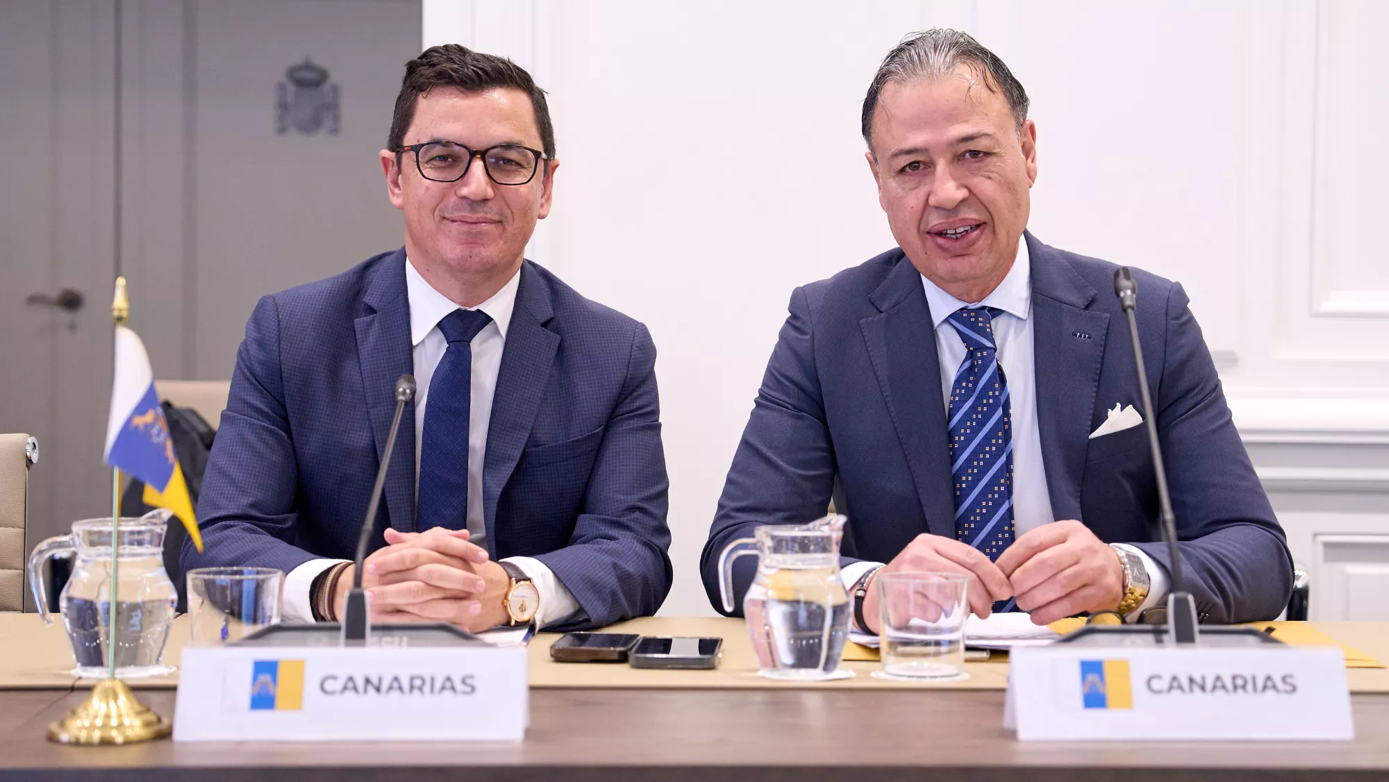El consejero de Obras Públicas, Pablo Rodríguez, junto a Antonio Ortega, director del ICAVI / GOBIERNO DE CANARIAS El consejero de Obras Públicas, Pablo Rodríguez, junto a Antonio Ortega, director del ICAVI / GOBIERNO DE CANARIAS