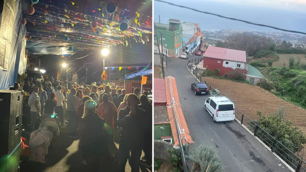 Calle en la que se realizan las fiestas de Palo Blanco./ CEDIDAS