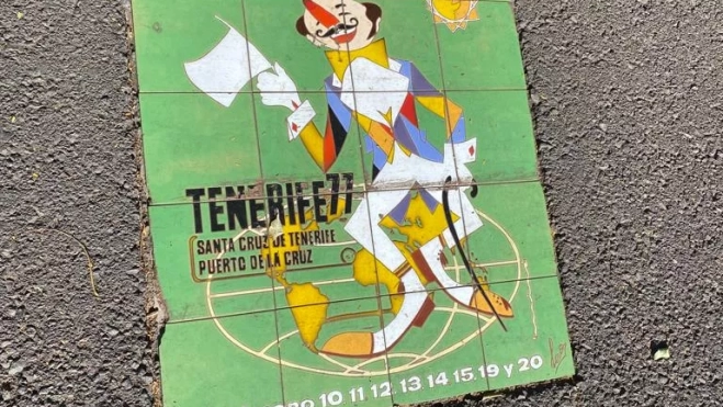 Cartel que anuncia el Carnaval chicharrero y del Puerto de la Cruz. / ATLÁNTICO HOY
