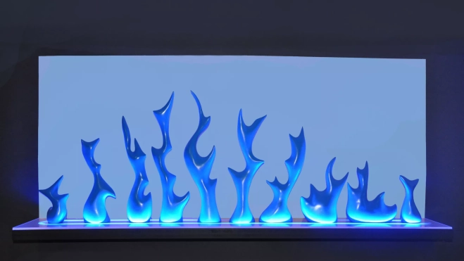 'Llama Helada' obra de la muestra 'Fuego' de Domingo Díaz / CABILDO DE GRAN CANARIA