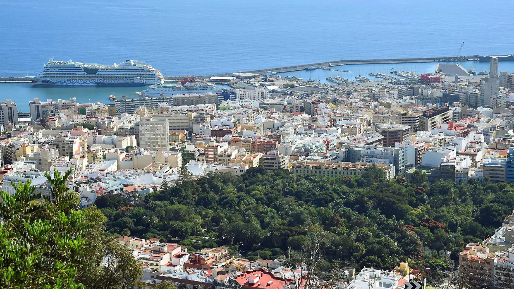 Vista aérea de Santa Cruz de Tenerife./ CEDIDA