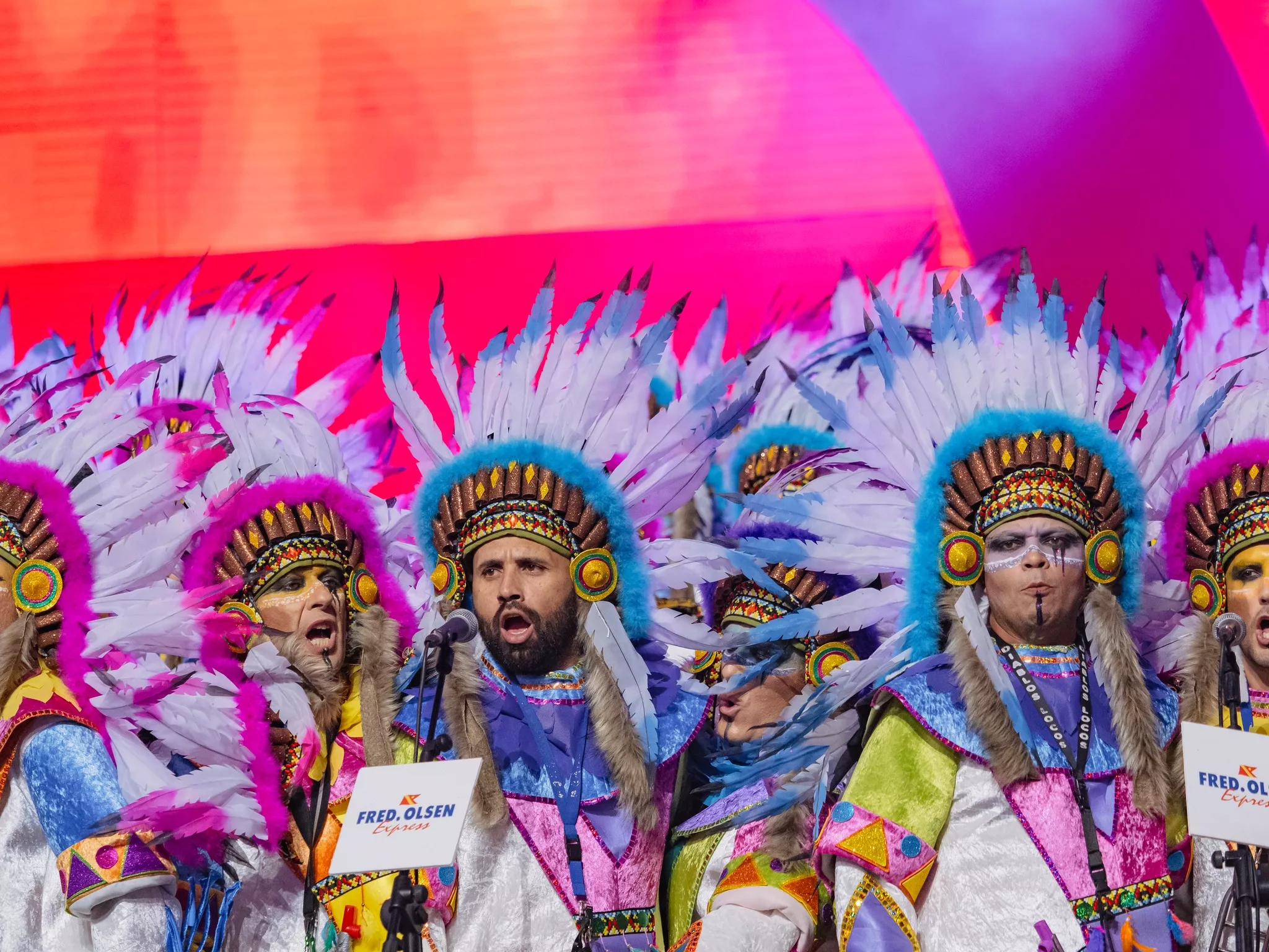 La murga Diablos Locos en la segunda fase del Concurso de Murgas del Carnaval de Santa Cruz de Tenerife. / AYUNTAMIENTO DE SANTA CRUZ DE TENERIFE