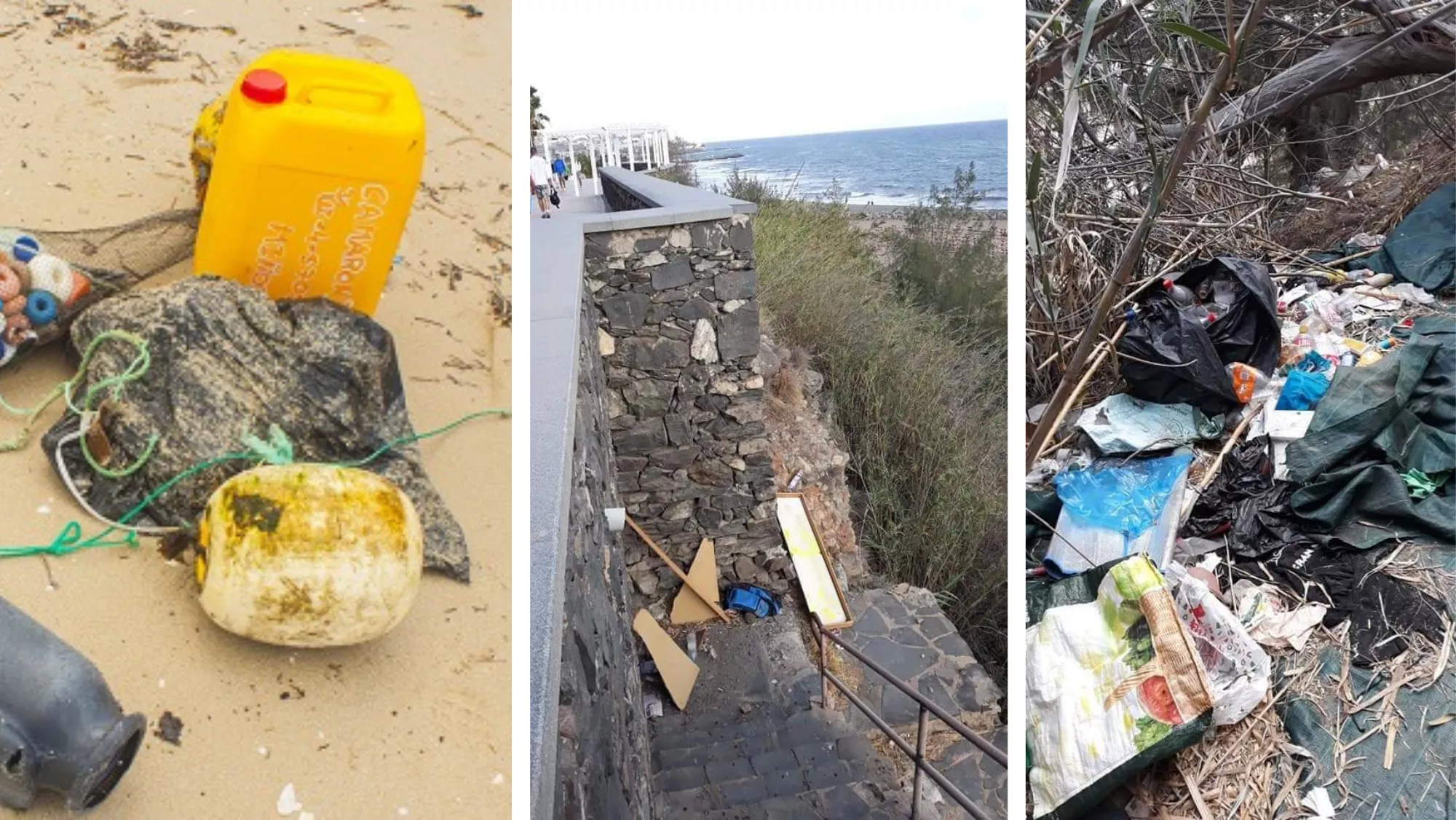 Imágenes de las recogidas de escombros / CEDIDAS