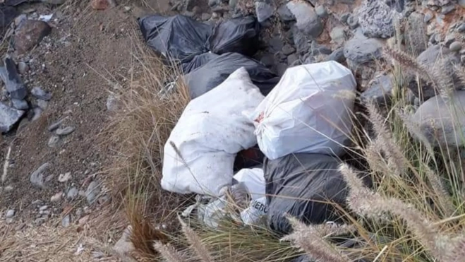 Imágenes de las recogidas de escombros / CEDIDAS Imágenes de las recogidas de escombros / CEDIDAS