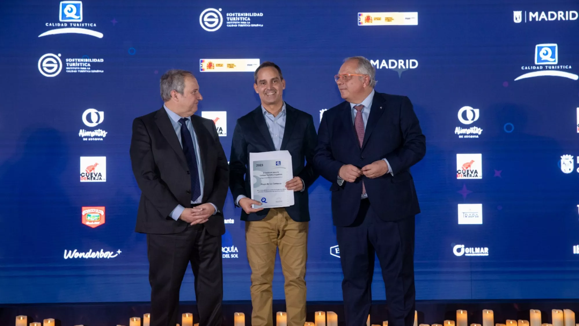 Certificado Q de la Playa de Las Canteras en Fitur 2024 / AYUNTAMIENTO DE LAS PALMAS DE GRAN CANARIA 