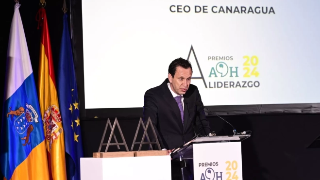 José Juan González Salmah, consejero delegado de Canaragua en los Premios Atlántico al Liderazgo de Atlántico Hoy./ AH José Juan González Salmah, consejero delegado de Canaragua en los Premios Atlántico al Liderazgo de Atlántico Hoy./ AH