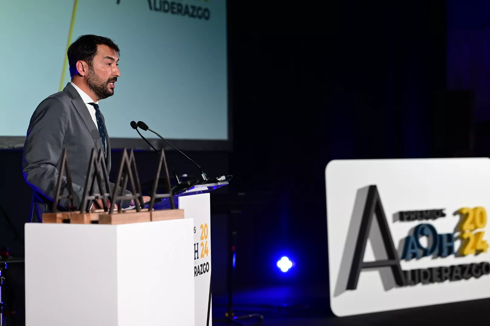 Martín Alonso, director de Atlántico Hoy durante la entrega de Premios Atlántico al Liderazgo de Atlántico Hoy./ AH